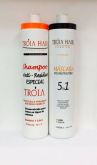 Troia hair escova progressiva - Máscara Reconstrutora 5 em 1 Troia Hair cosméticos