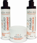 Kit pós quimica -Furacão 3 Passos 300ml - Troia hair cosméticos