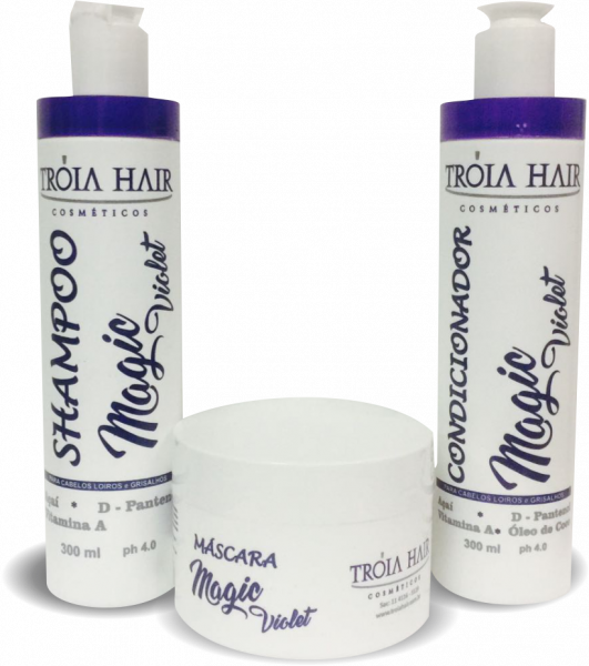 Troia hair kit manutenção p/ cabelos loiros - 3 passos