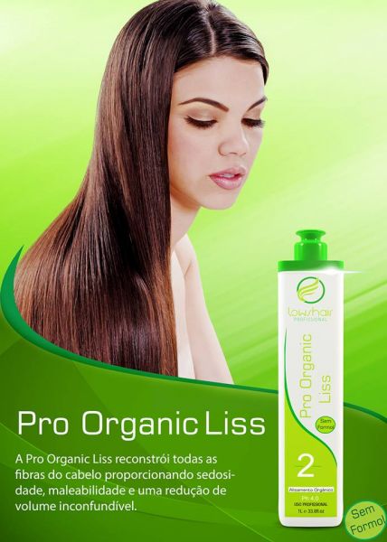 Escova progressiva sem formol- Lows Pró Organic - Lows Hair - 2x1000ml